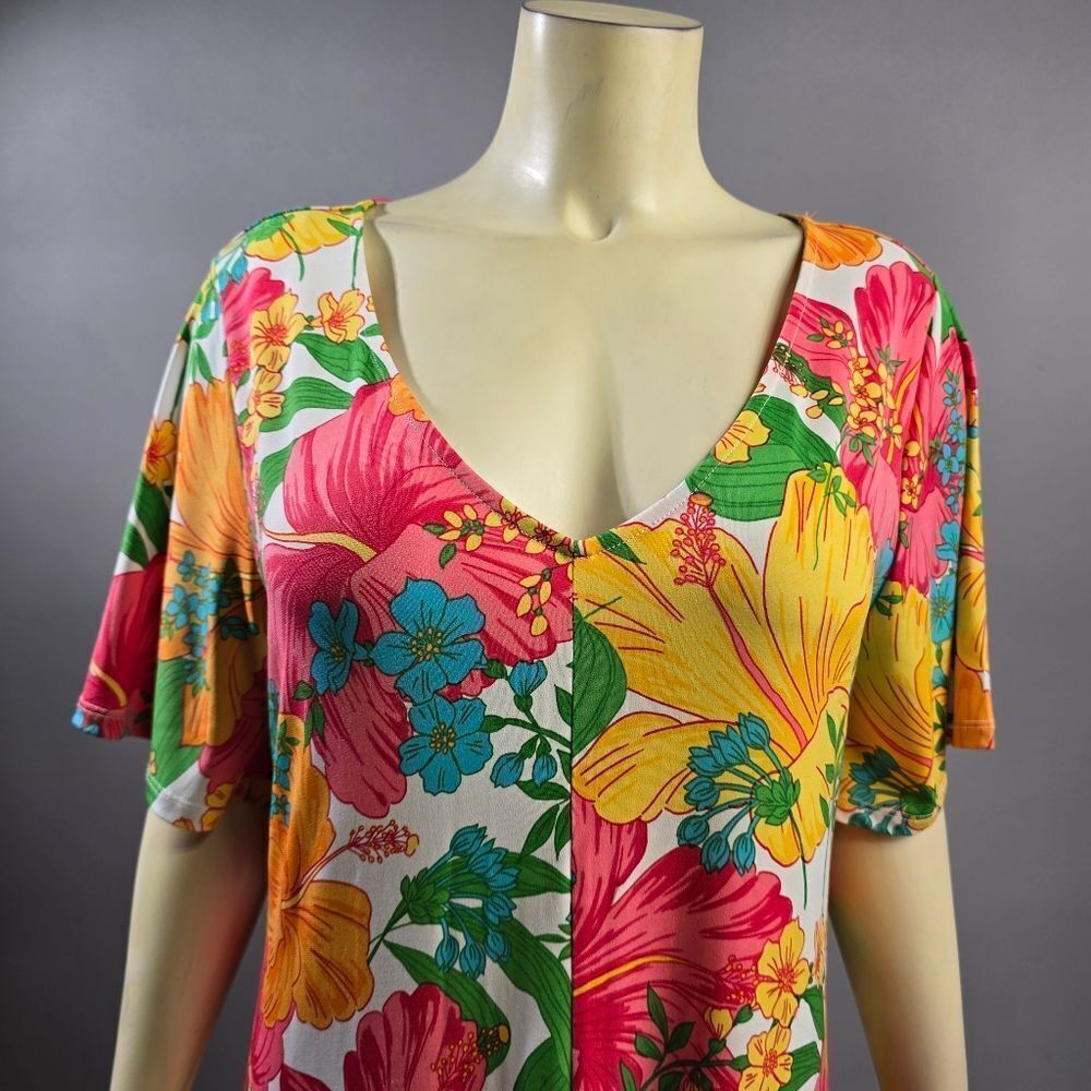 Ruby Rd. Floral Print Dress R7 - Picture 2 of 5